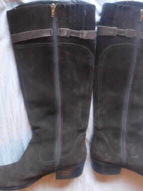 Audry Brooke Boots Womens Brown Leather Ankle Boots Size 8 1/2 M